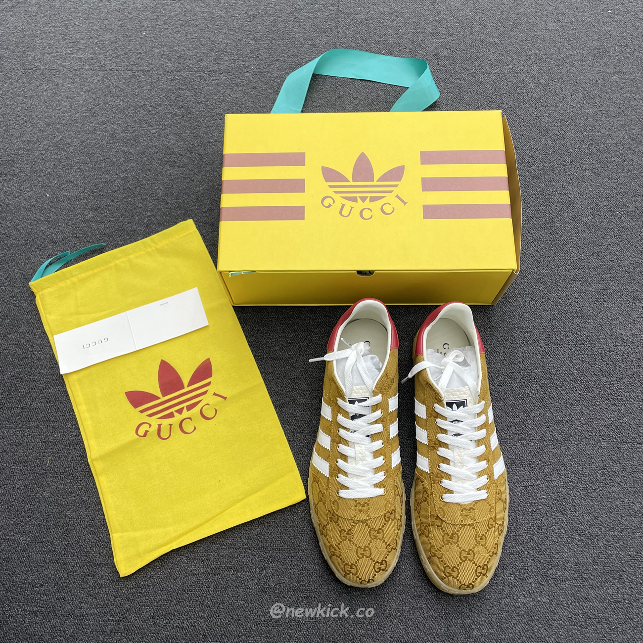 Adidas Gazelle Gucci Original Gg Beige Brown 707868 Uwv20 7162 (10) - www.newkick.org