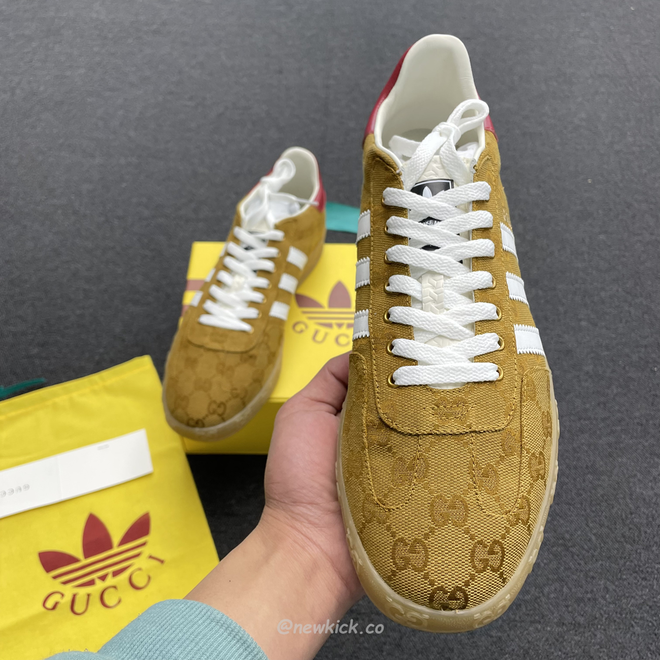 Adidas Gazelle Gucci Original Gg Beige Brown 707868 Uwv20 7162 (6) - www.newkick.org