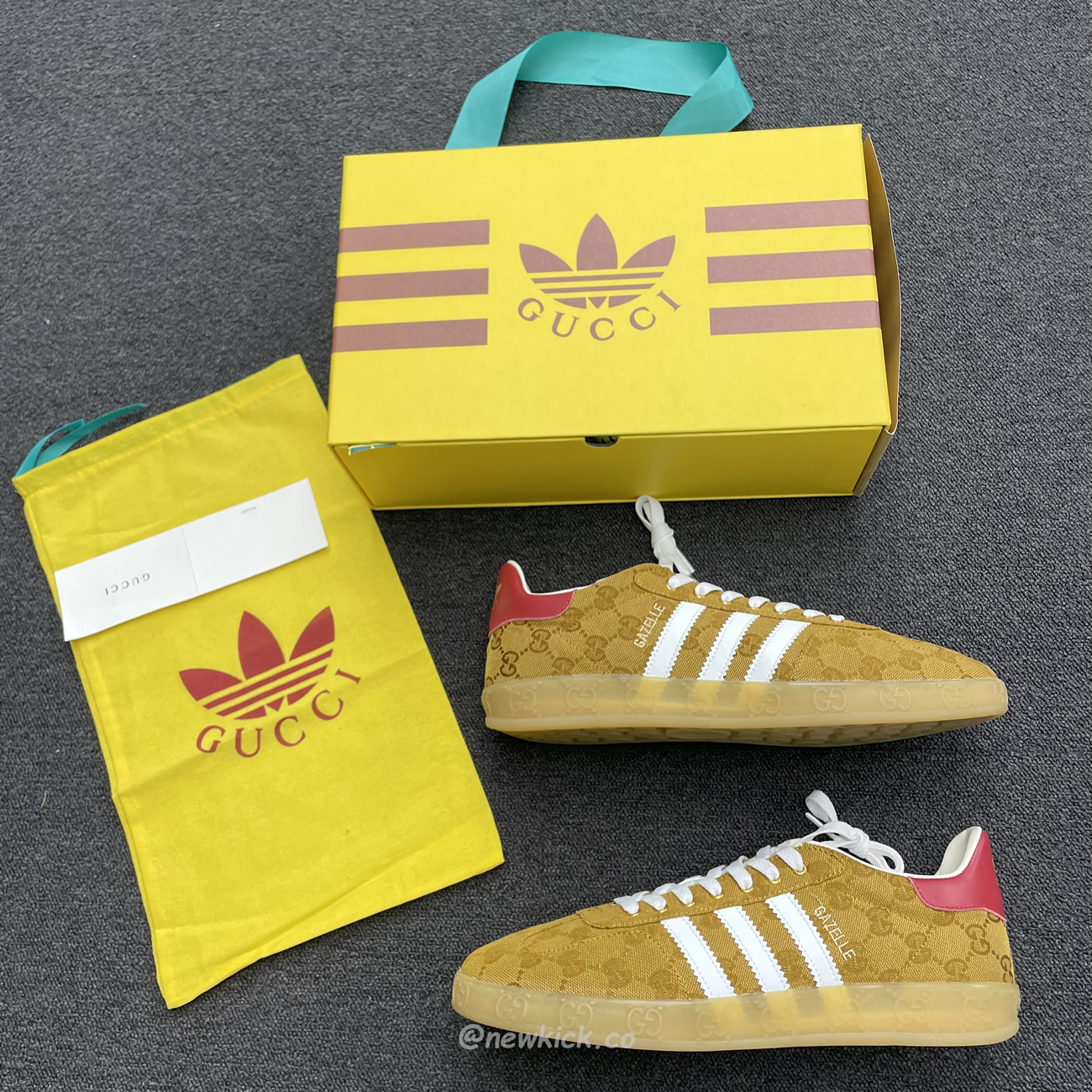 Adidas Gazelle Gucci Original Gg Beige Brown 707868 Uwv20 7162 (8) - www.newkick.org