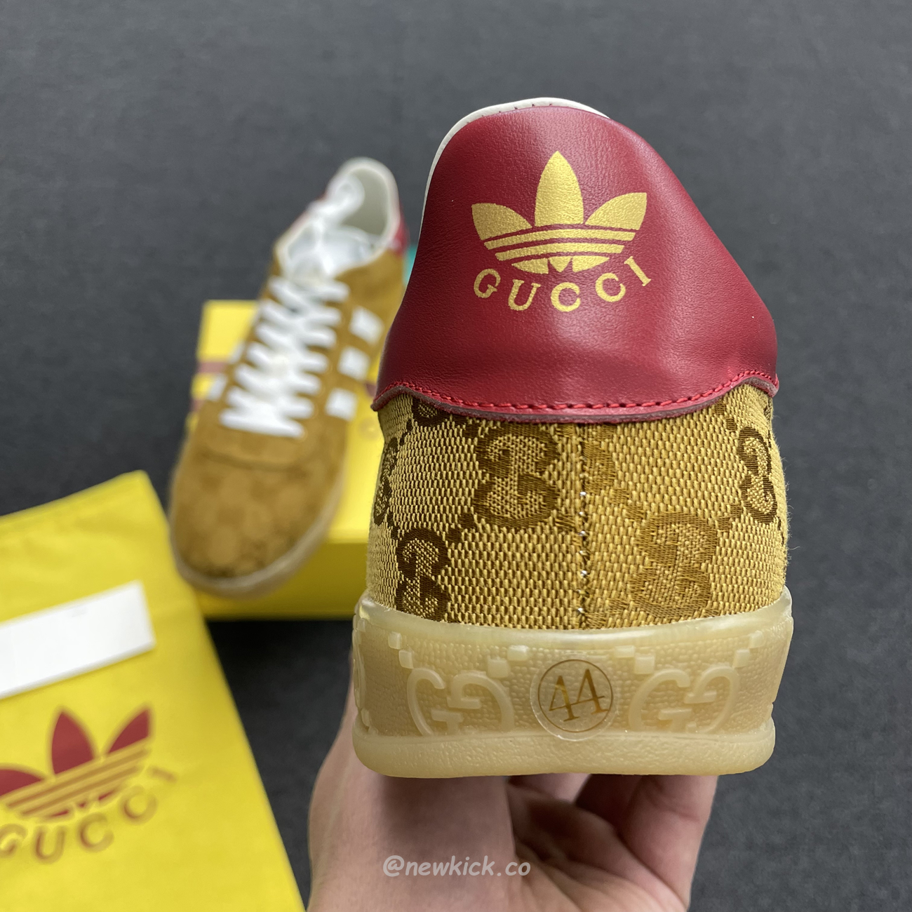 Adidas Gazelle Gucci Original Gg Beige Brown 707868 Uwv20 7162 (9) - www.newkick.org
