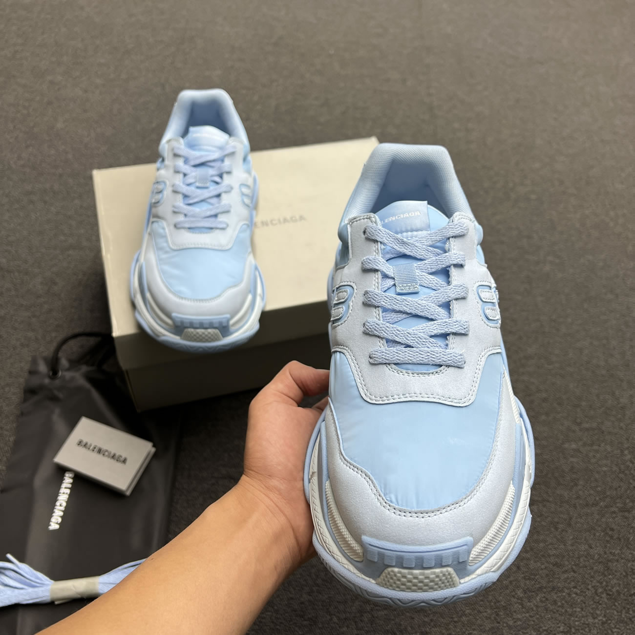 Balenciaga Triple S Nylon Black Bule 710157 W3cu1 1000 (11) - www.newkick.org Balenciaga Triple S Nylon Black Bule 710157 W3cu1 1000 (11) - www.newkick.org