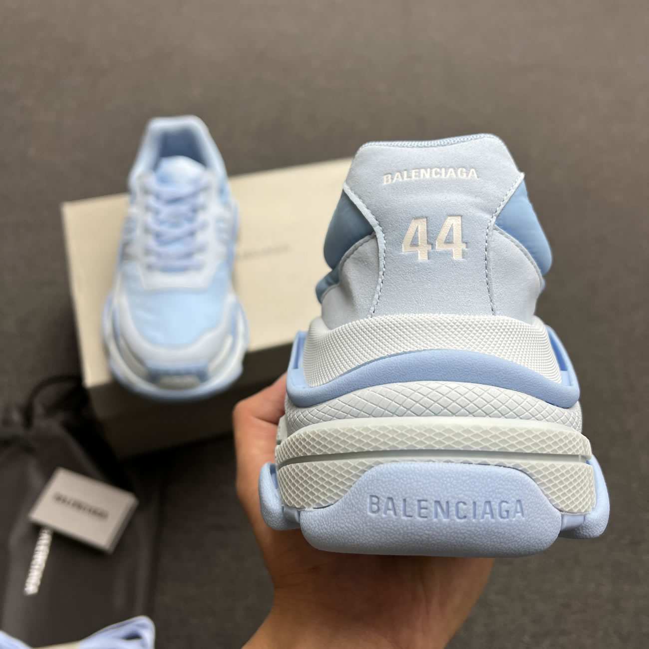Balenciaga Triple S Nylon Black Bule 710157 W3cu1 1000 (9) - www.newkick.org Balenciaga Triple S Nylon Black Bule 710157 W3cu1 1000 (9) - www.newkick.org