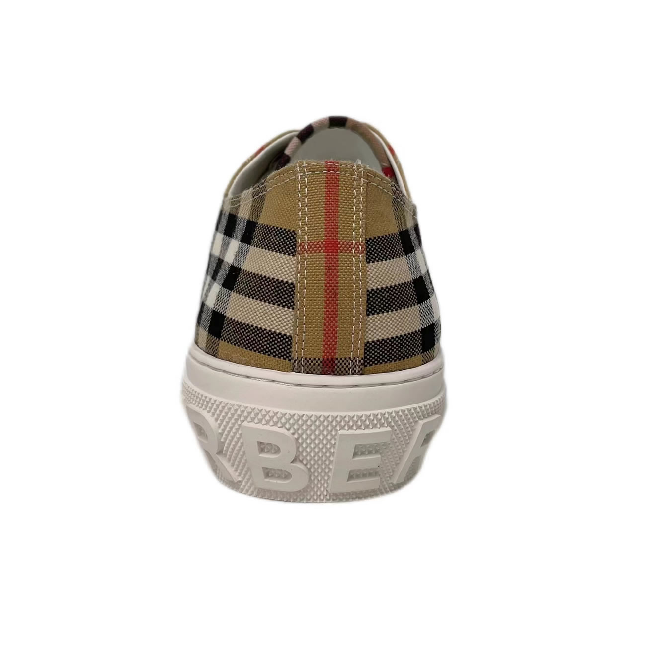Burberry Vintage Check Cotton Sneakers Archive Beige White W 80505061 (3) - www.newkick.org