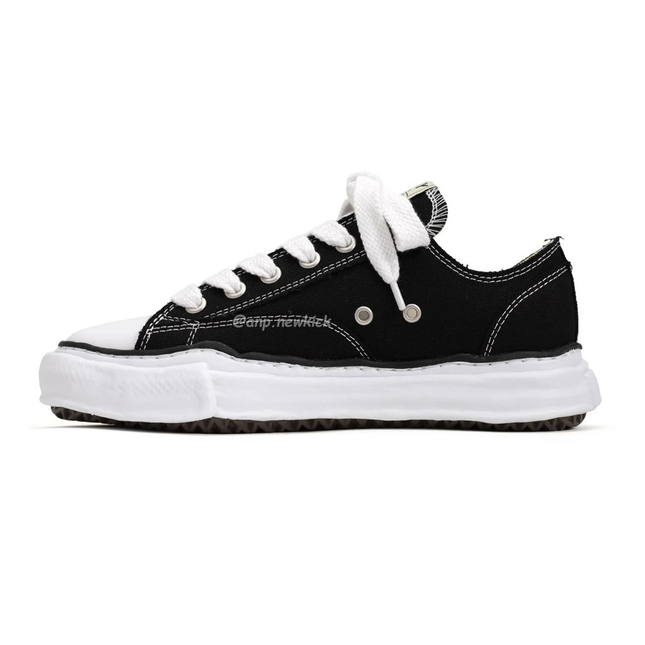 Maison Mihara Yasuhiro Peterson Low Canvas Black A01fw702 (1) - www.newkick.org