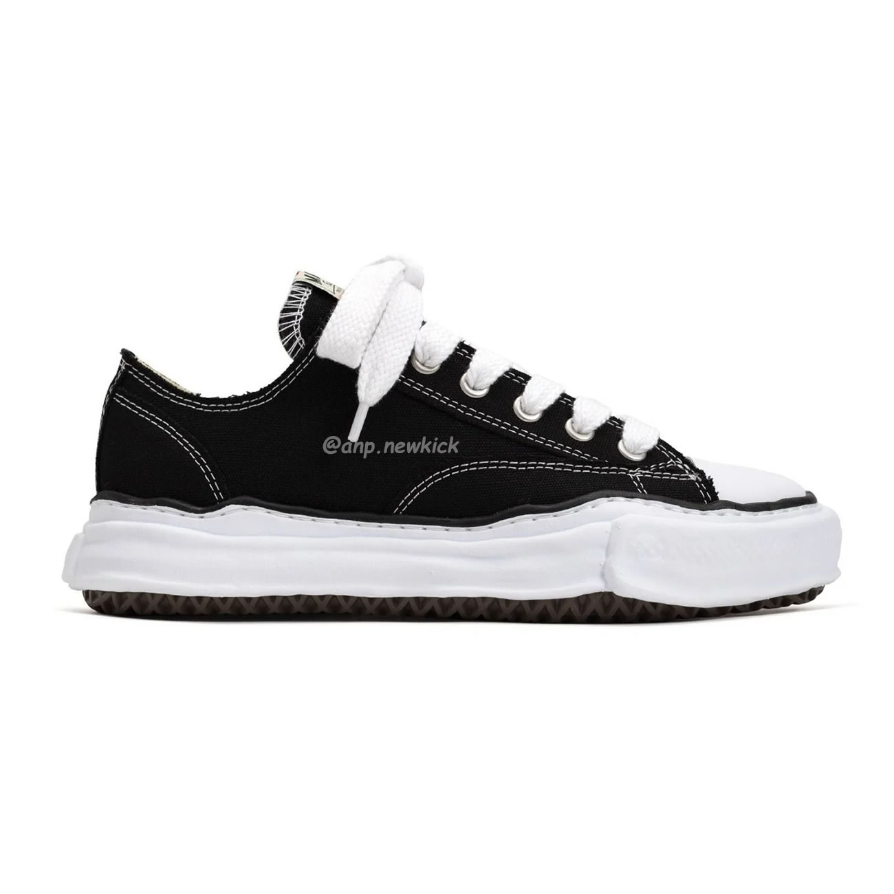 Maison Mihara Yasuhiro Peterson Low Canvas Black A01fw702 (10) - www.newkick.org