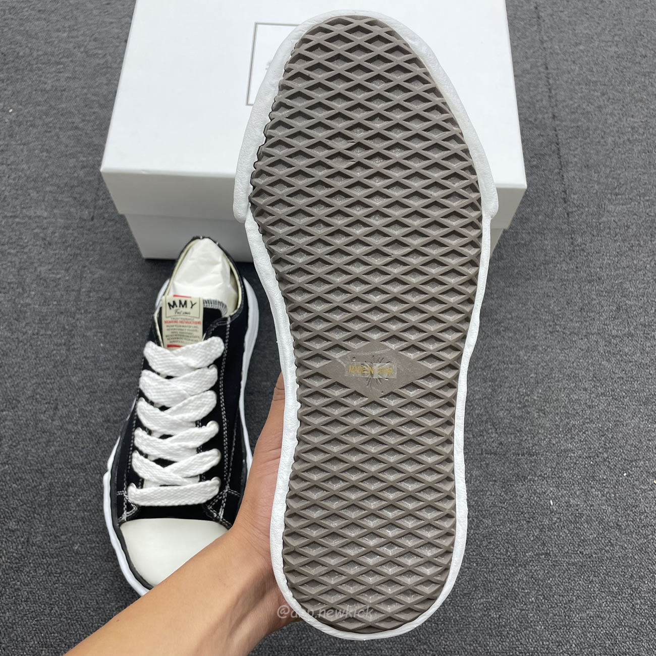 Maison Mihara Yasuhiro Peterson Low Canvas Black A01fw702 (8) - www.newkick.org