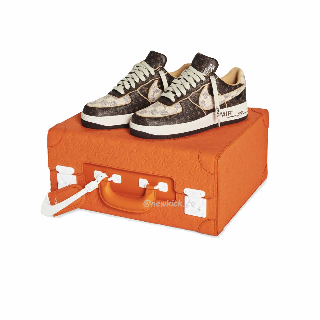 Nike Air Force 1 Low Louis Vuitton Monogram Brown Damier Azur (2) - www.newkick.org