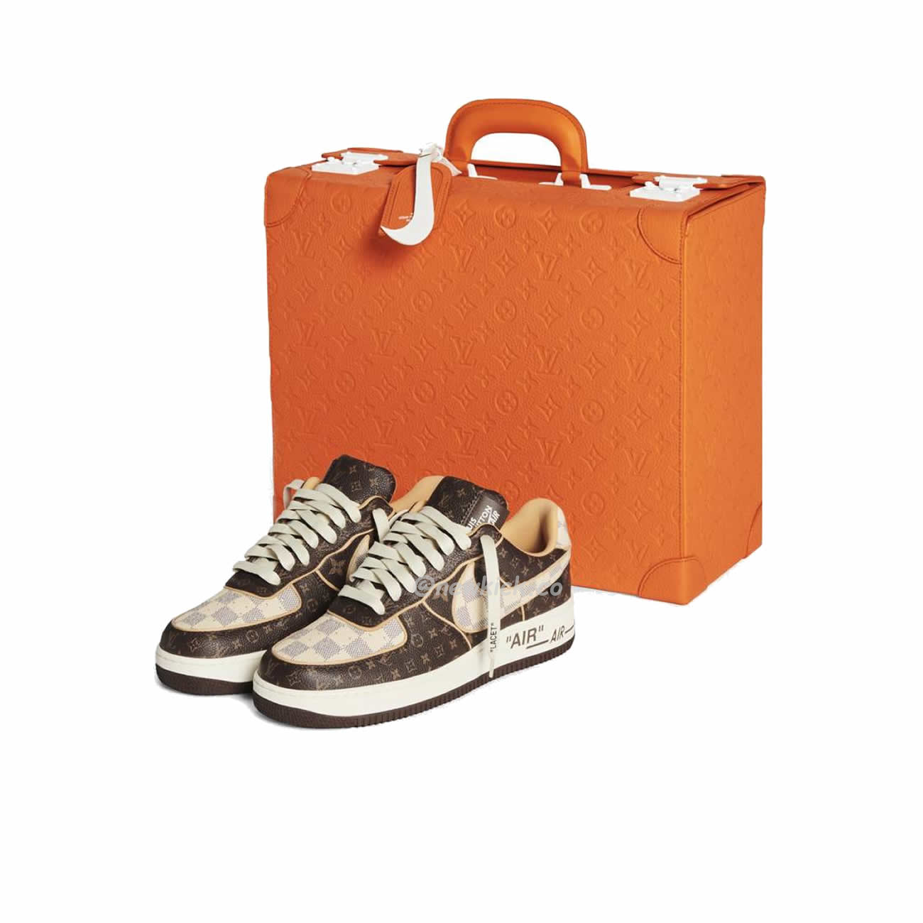 Nike Air Force 1 Low Louis Vuitton Monogram Brown Damier Azur (3) - www.newkick.org
