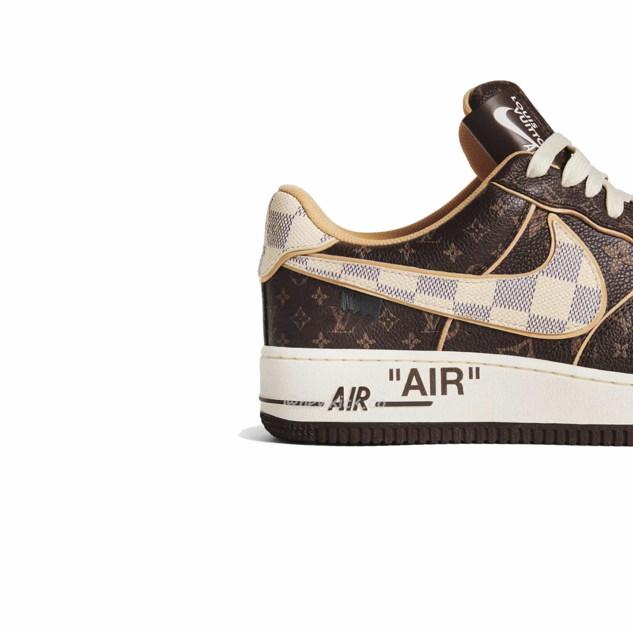 Nike Air Force 1 Low Louis Vuitton Monogram Brown Damier Azur (5) - www.newkick.org