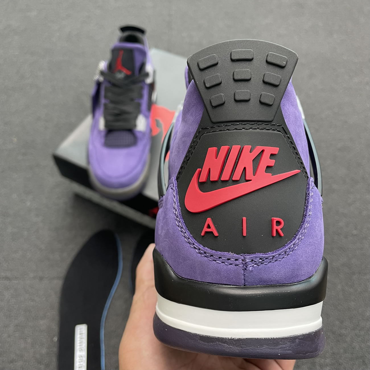 Travis Scott X Air Jordan 4 Retro Purple Aj4 766302 (4) - www.newkick.org