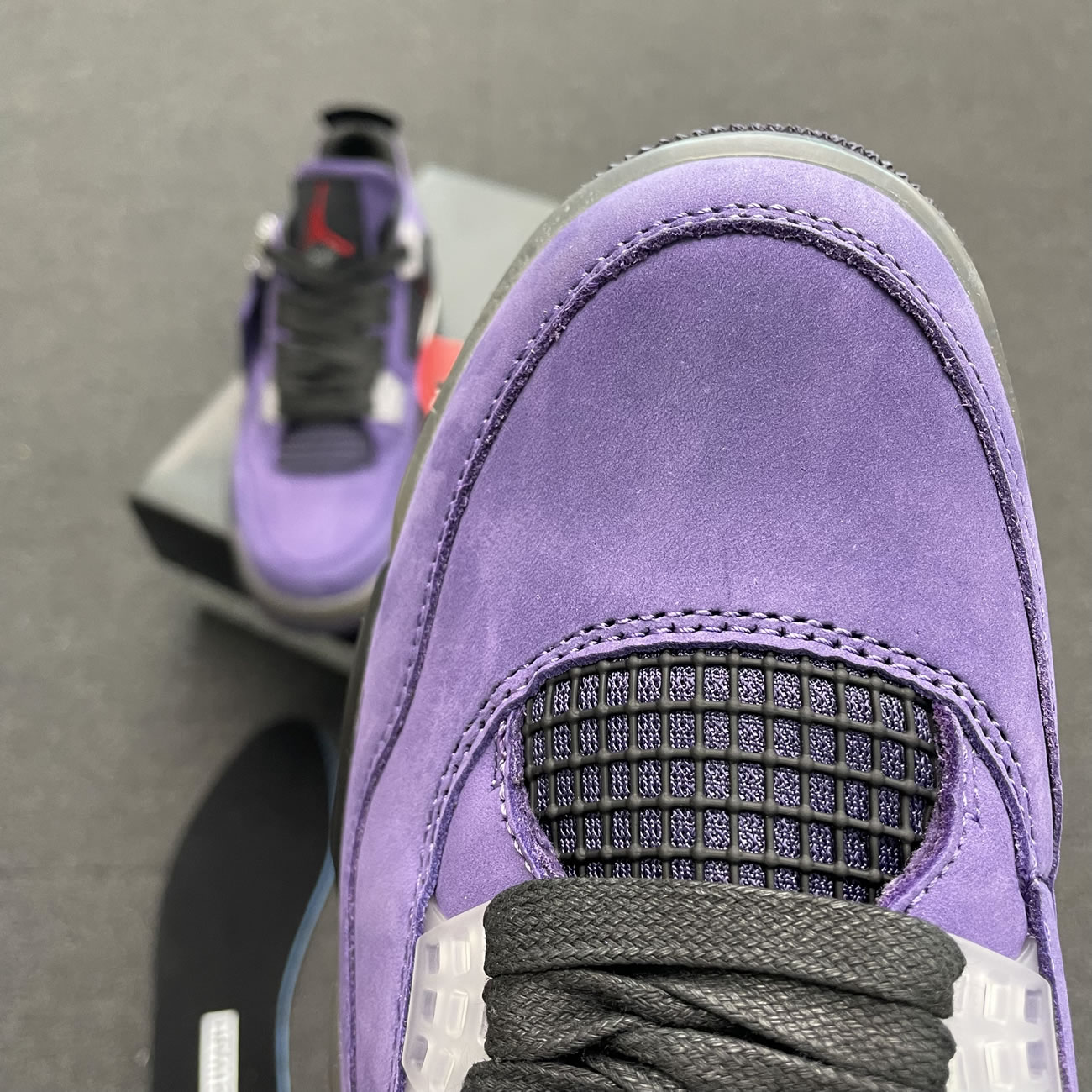 Travis Scott X Air Jordan 4 Retro Purple Aj4 766302 (5) - www.newkick.org