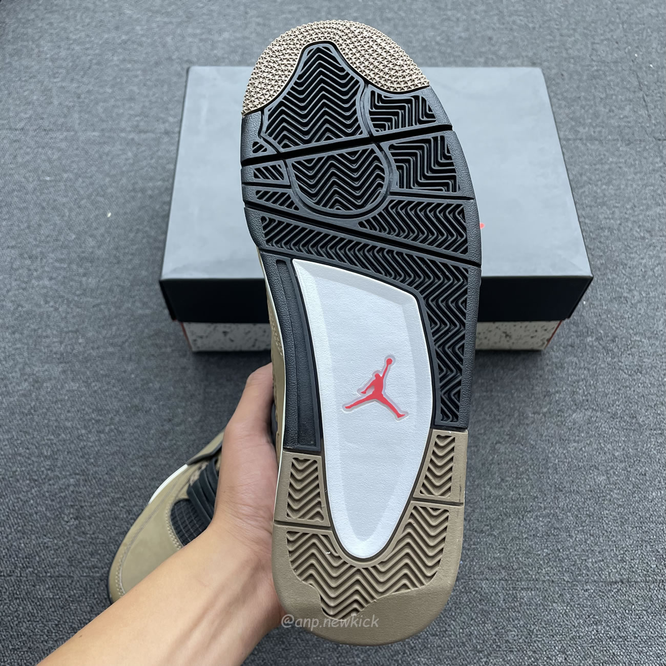 Air Jordan 4 X Travis Scott Olive Grey Black Aj4 882335 (2) - www.newkick.org