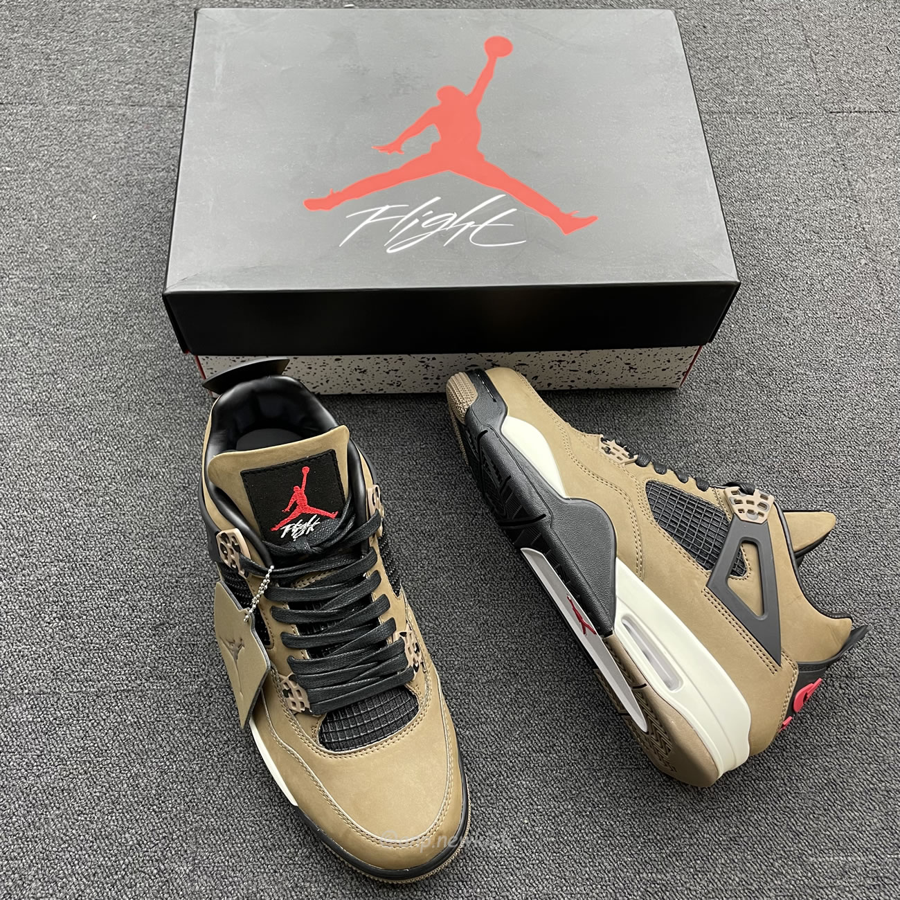 Air Jordan 4 X Travis Scott Olive Grey Black Aj4 882335 (6) - www.newkick.org