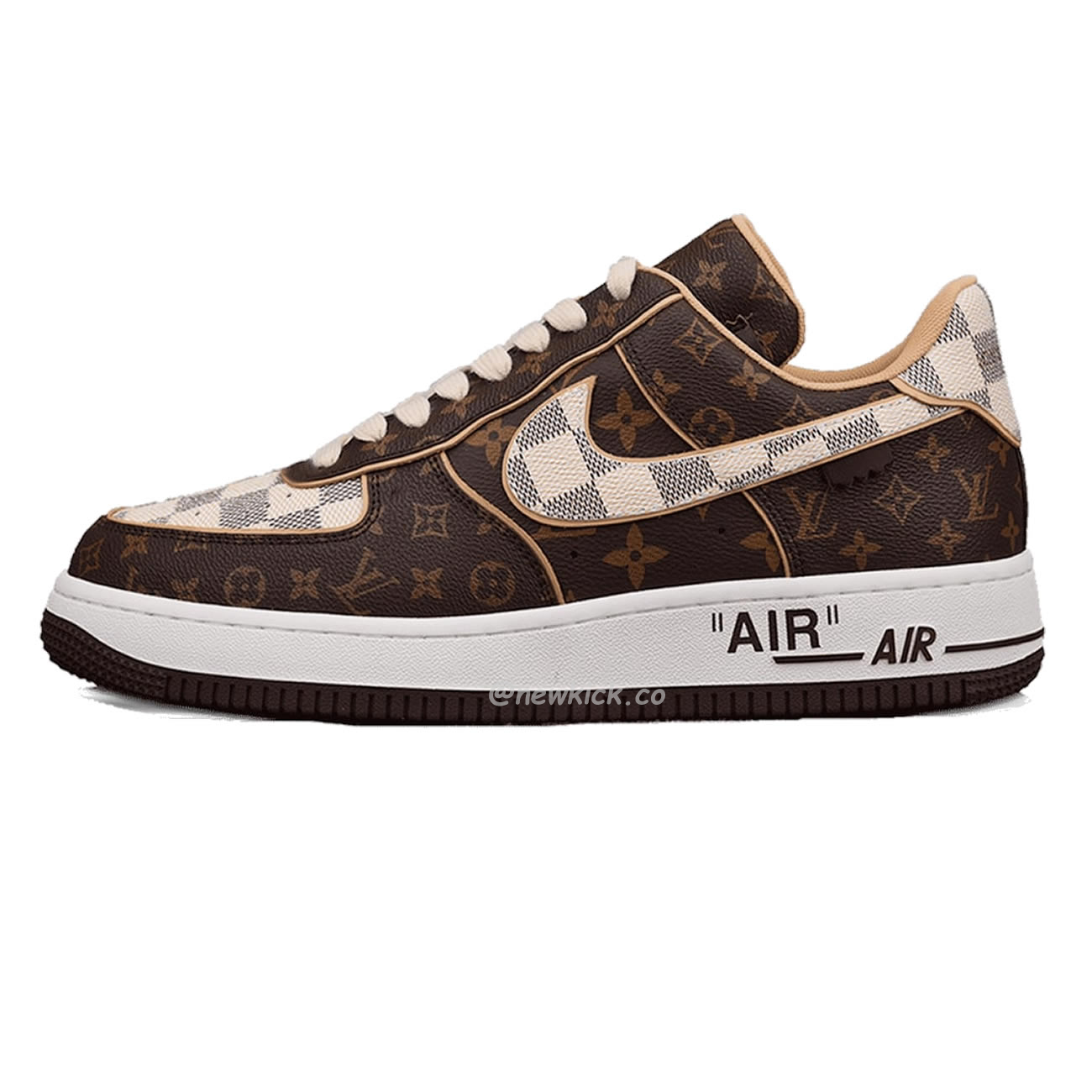 Nike Air Force 1 Low Louis Vuitton Monogram Brown Damier Azur (1) - www.newkick.org Nike Air Force 1 Low Louis Vuitton Monogram Brown Damier Azur (1) - www.newkick.org