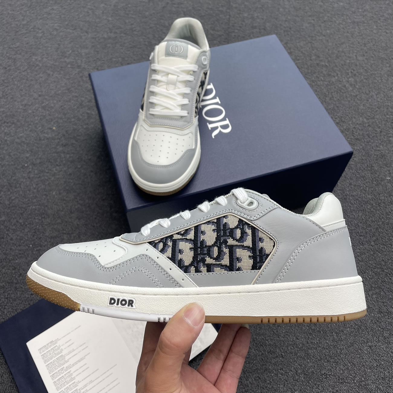 Dior B27 Low Gray White Beige Black 3sn272zir H165 H173 H965 H068 (10) - www.newkick.org