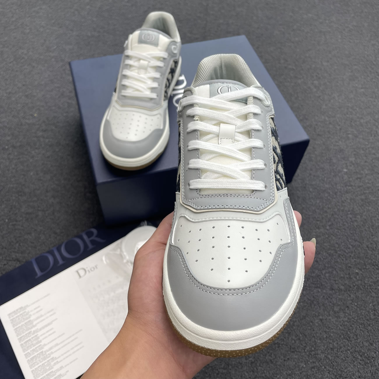 Dior B27 Low Gray White Beige Black 3sn272zir H165 H173 H965 H068 (12) - www.newkick.org