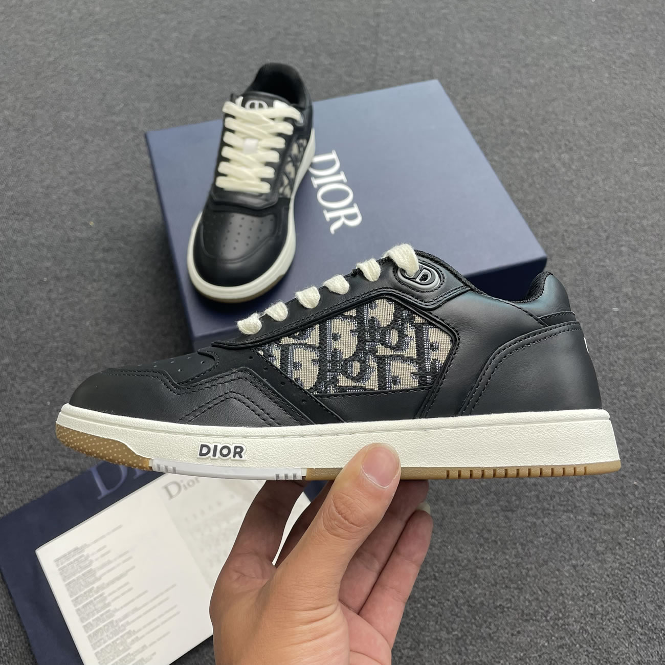 Dior B27 Low Gray White Beige Black 3sn272zir H165 H173 H965 H068 (3) - www.newkick.org