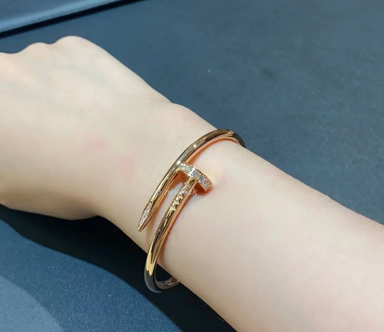 Cartier Rose Gold Silver Diamond Juste Un Clou Bracelet Size 16 B6048516 (2) - www.newkick.org Cartier Rose Gold Silver Diamond Juste Un Clou Bracelet Size 16 B6048516 (2) - www.newkick.org