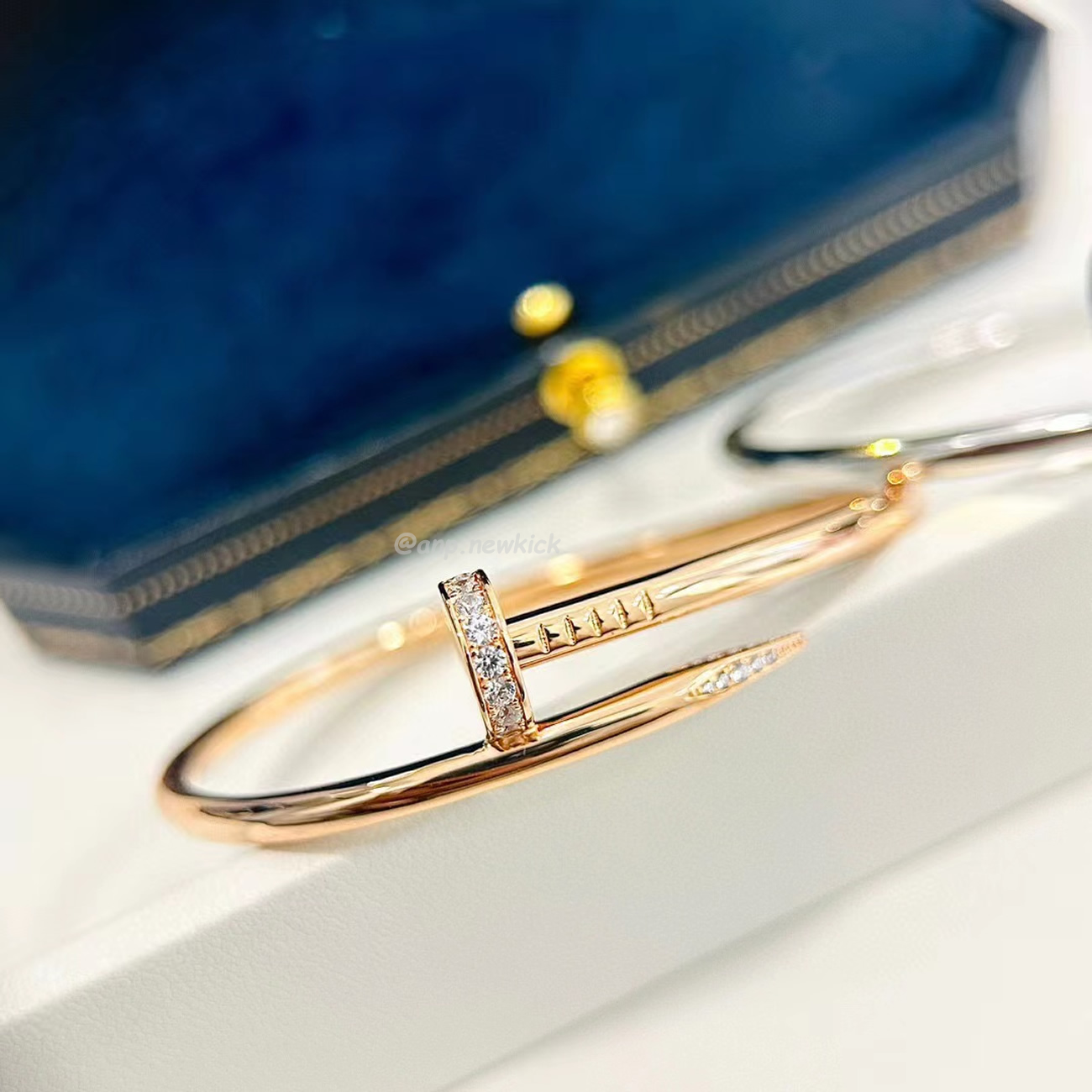 Cartier Rose Gold Silver Diamond Juste Un Clou Bracelet Size 16 B6048516 (8) - www.newkick.org Cartier Rose Gold Silver Diamond Juste Un Clou Bracelet Size 16 B6048516 (8) - www.newkick.org