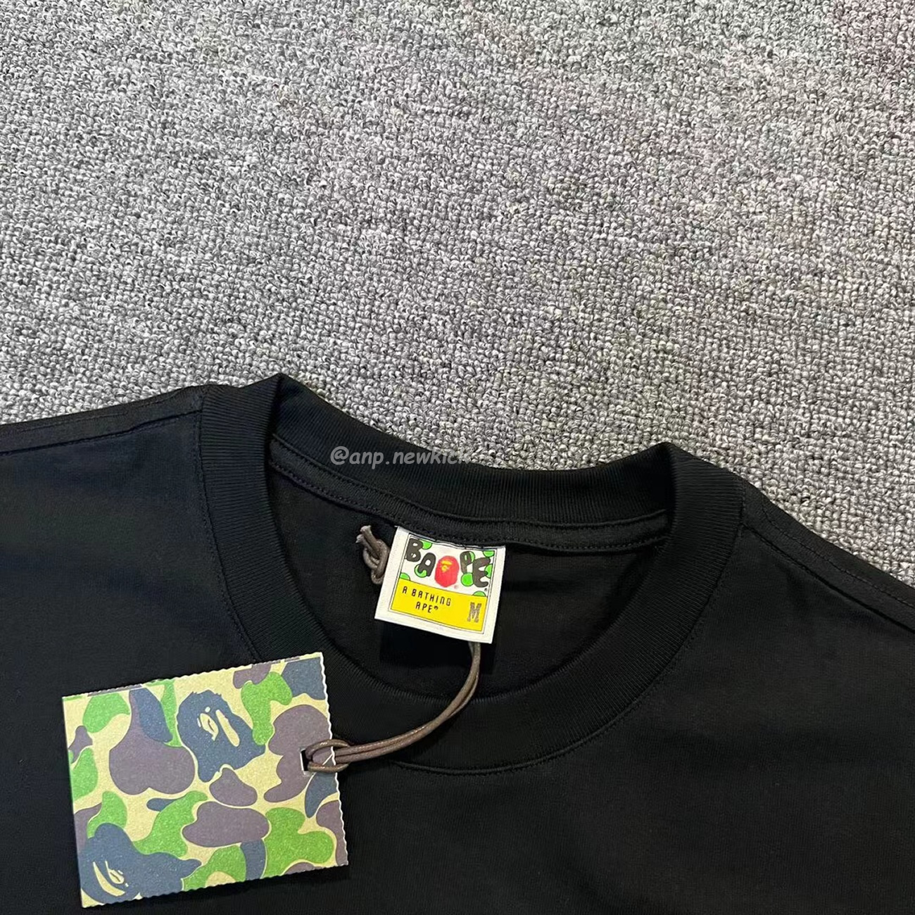 Bape Color Camo Big Ape Head Tee White Black White Green (11) - www.newkick.org