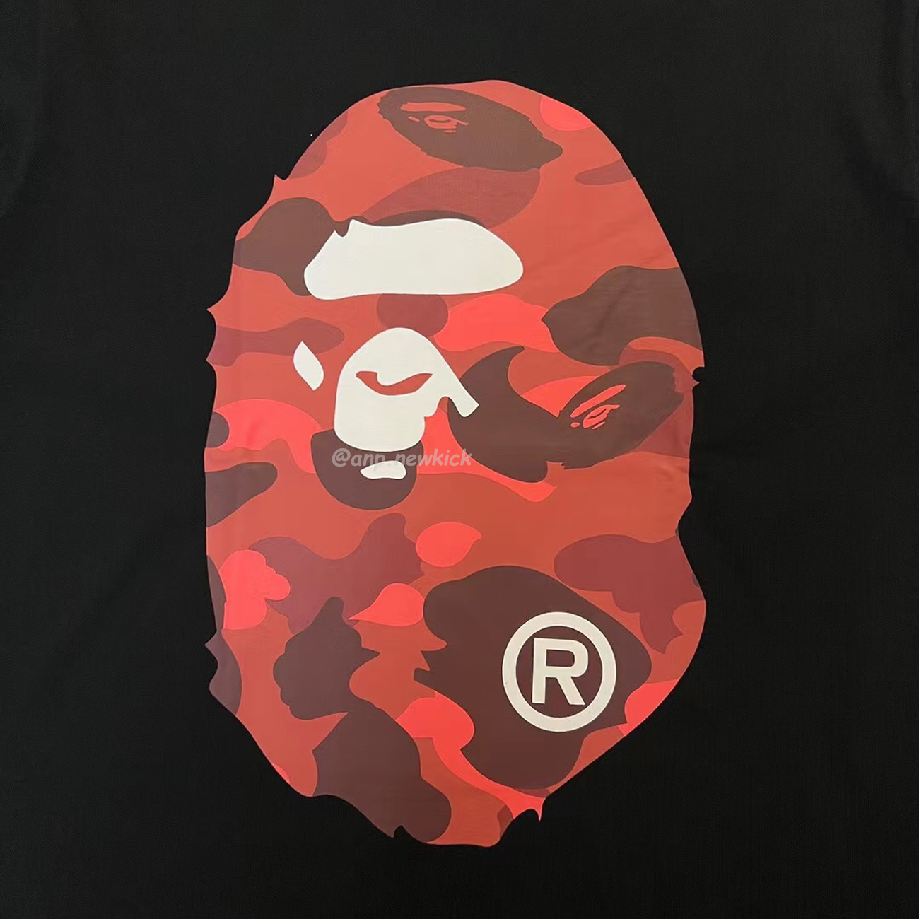 Bape Color Camo Big Ape Head Tee White Black White Green (12) - www.newkick.org