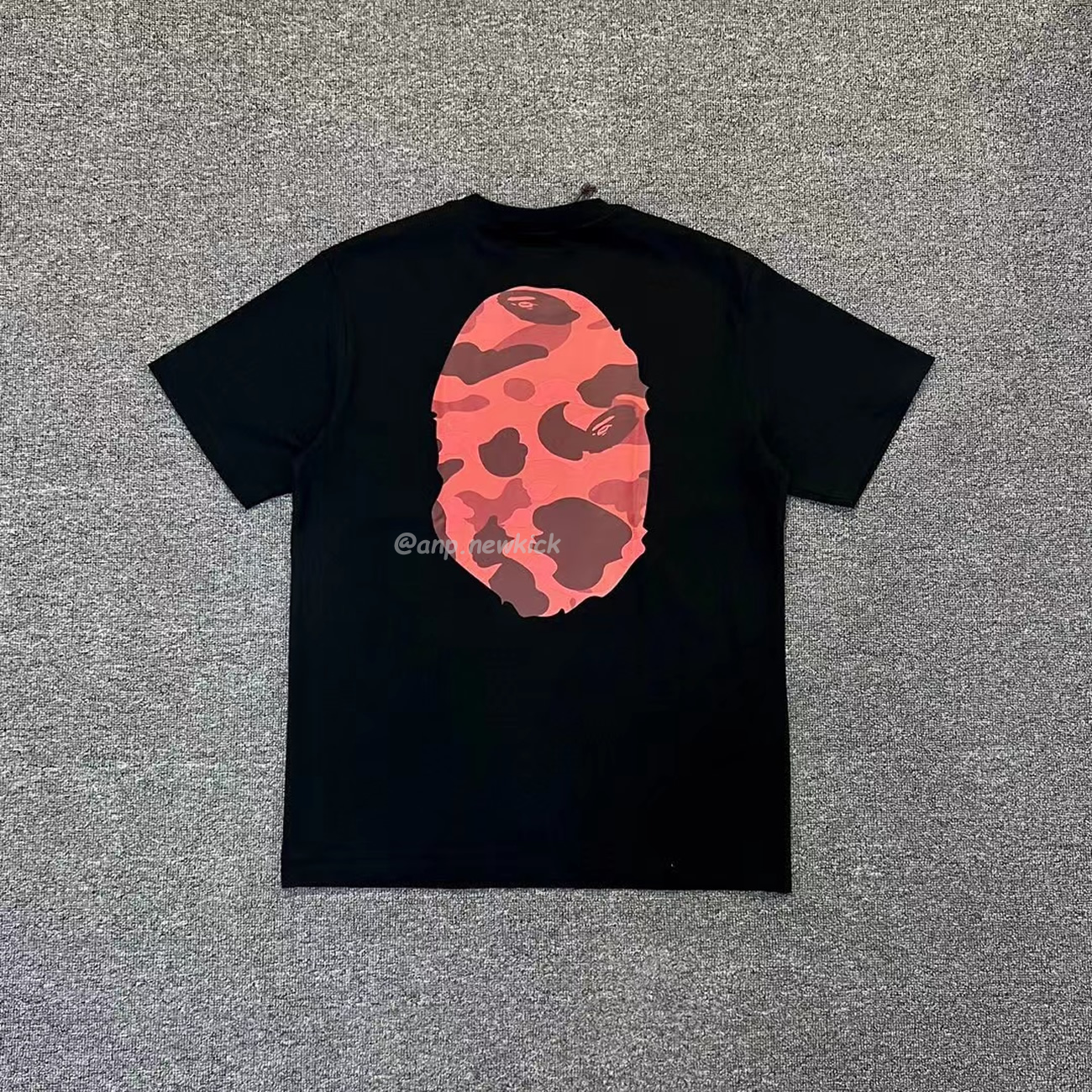Bape Color Camo Big Ape Head Tee White Black White Green (13) - www.newkick.org