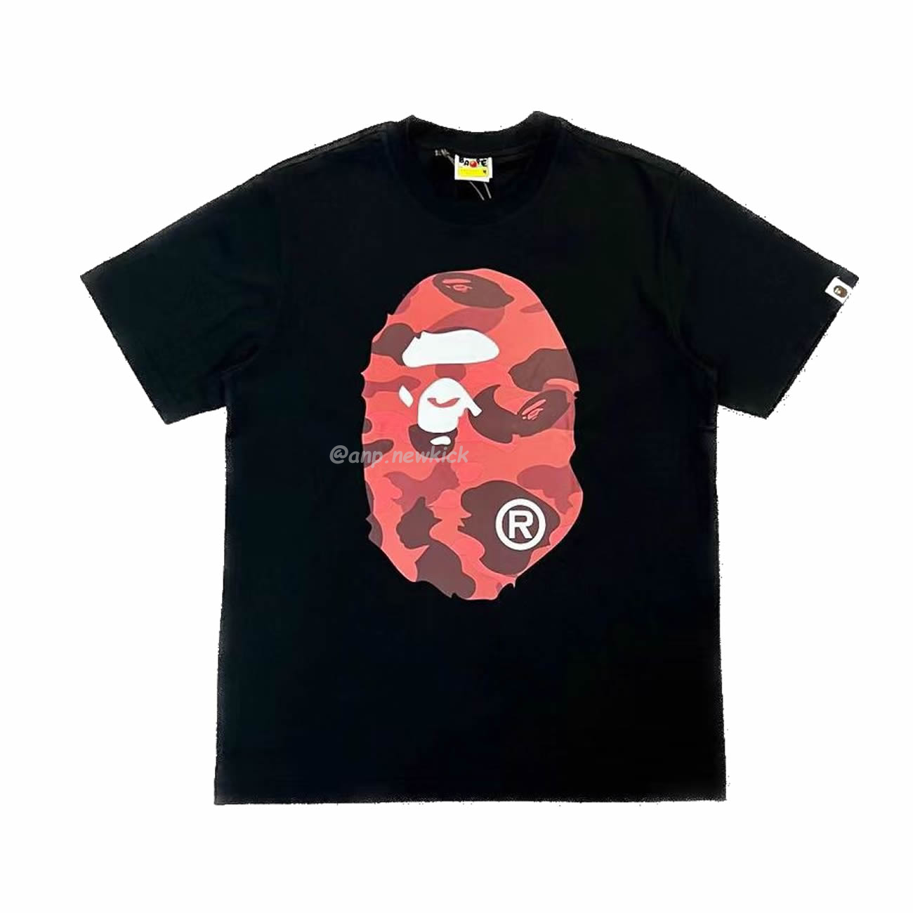 Bape Color Camo Big Ape Head Tee White Black White Green (22) - www.newkick.org
