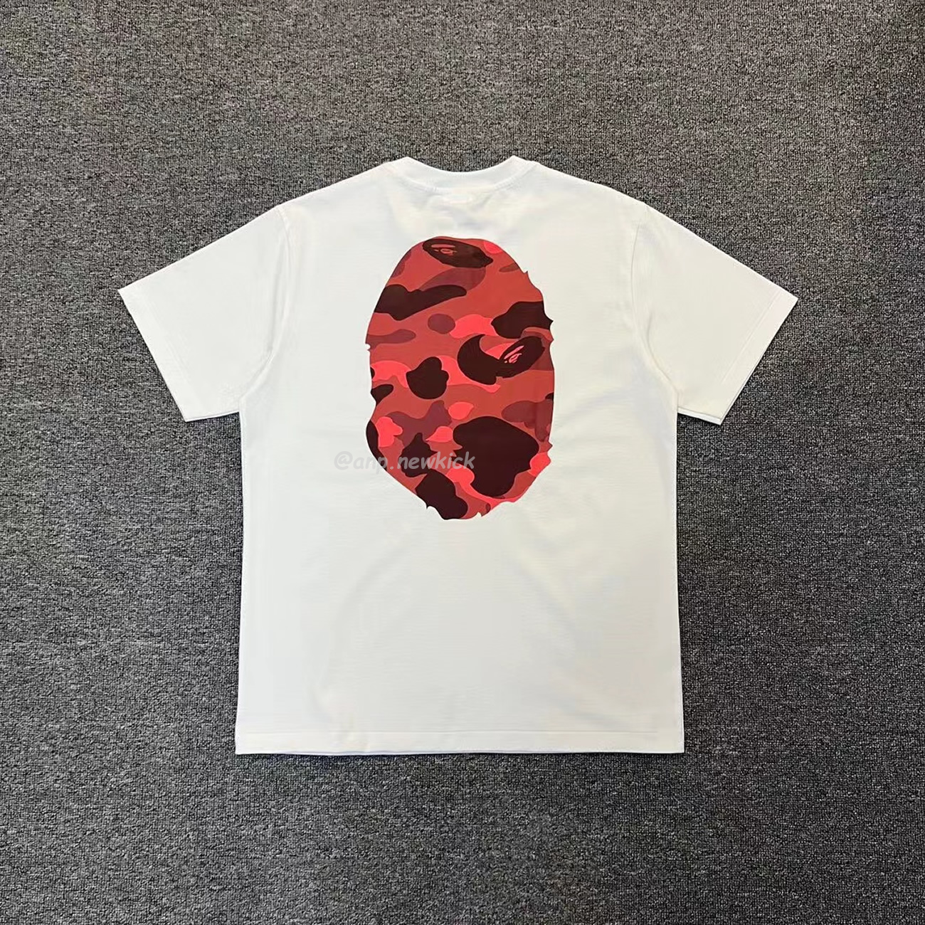 Bape Color Camo Big Ape Head Tee White Black White Green (5) - www.newkick.org