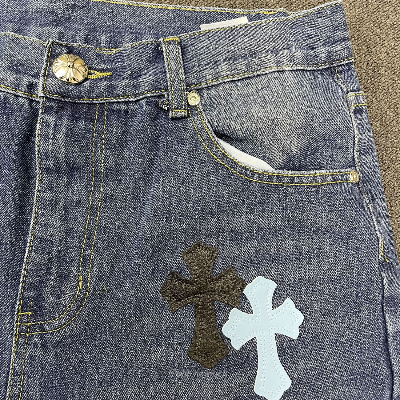 Chrome Hearts Blue Jeans Cross Patch (2) - www.newkick.org