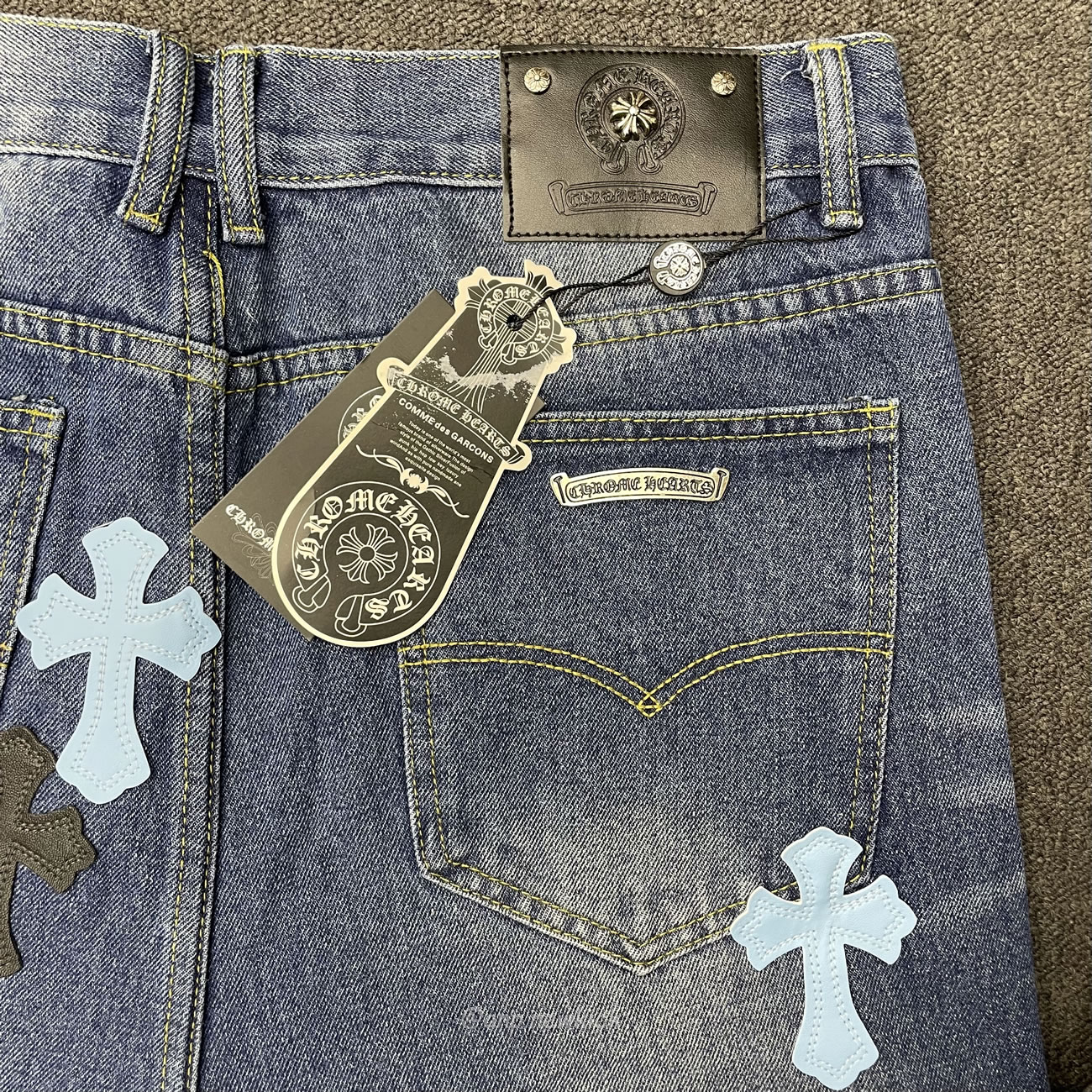 Chrome Hearts Blue Jeans Cross Patch (9) - www.newkick.org