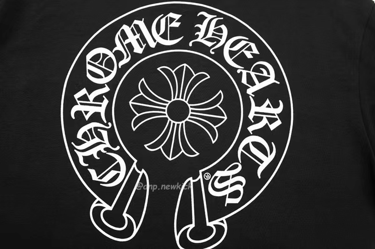 Chrome Hearts Horse Shoe Logo Pocket Black T Shirt (8) - www.newkick.org