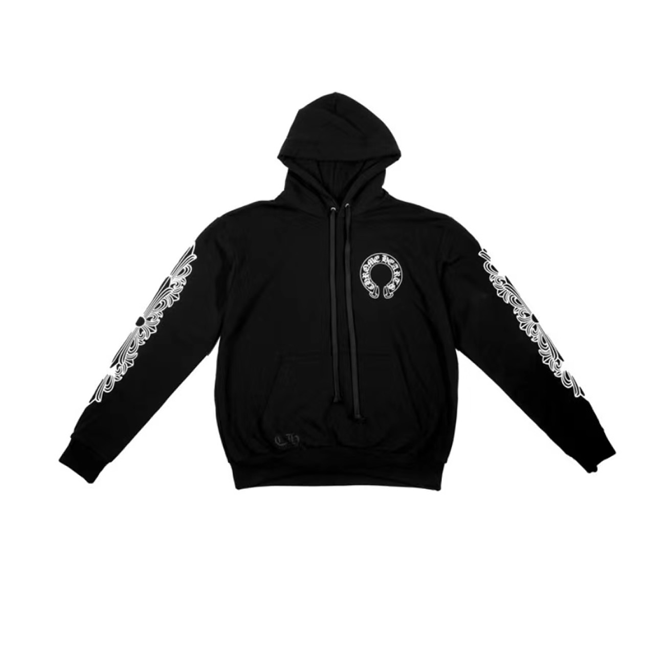 Chrome Hearts Horse Shoe Floral Hoodie Black (1) - www.newkick.org