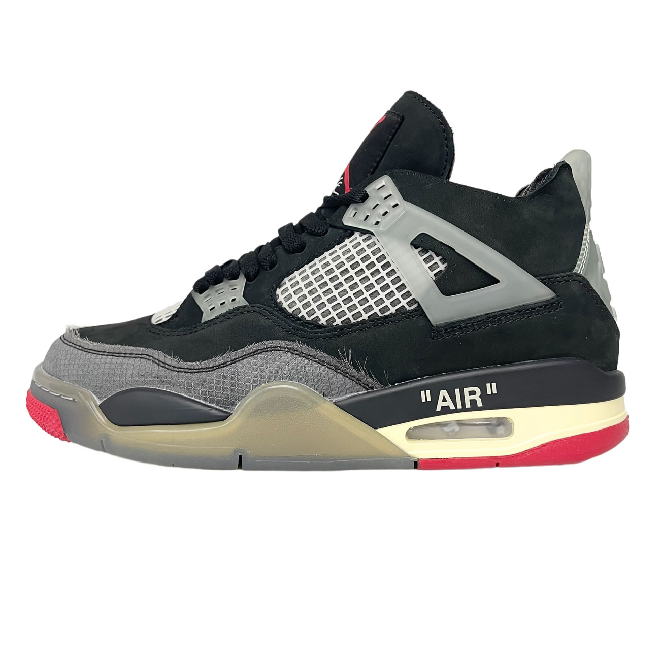 Off White X Air Jordan 4 Bred Black Red Release Date Cv9388 001 (1) - www.newkick.org