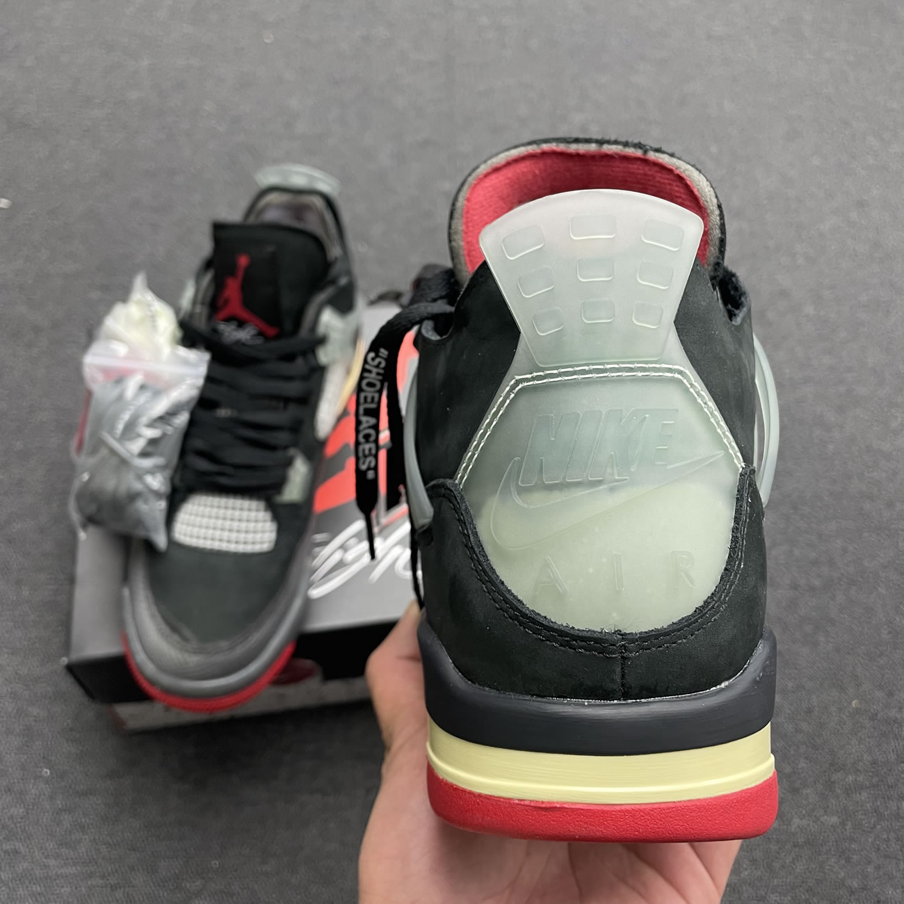 Off White X Air Jordan 4 Bred Black Red Release Date Cv9388 001 (7) - www.newkick.org