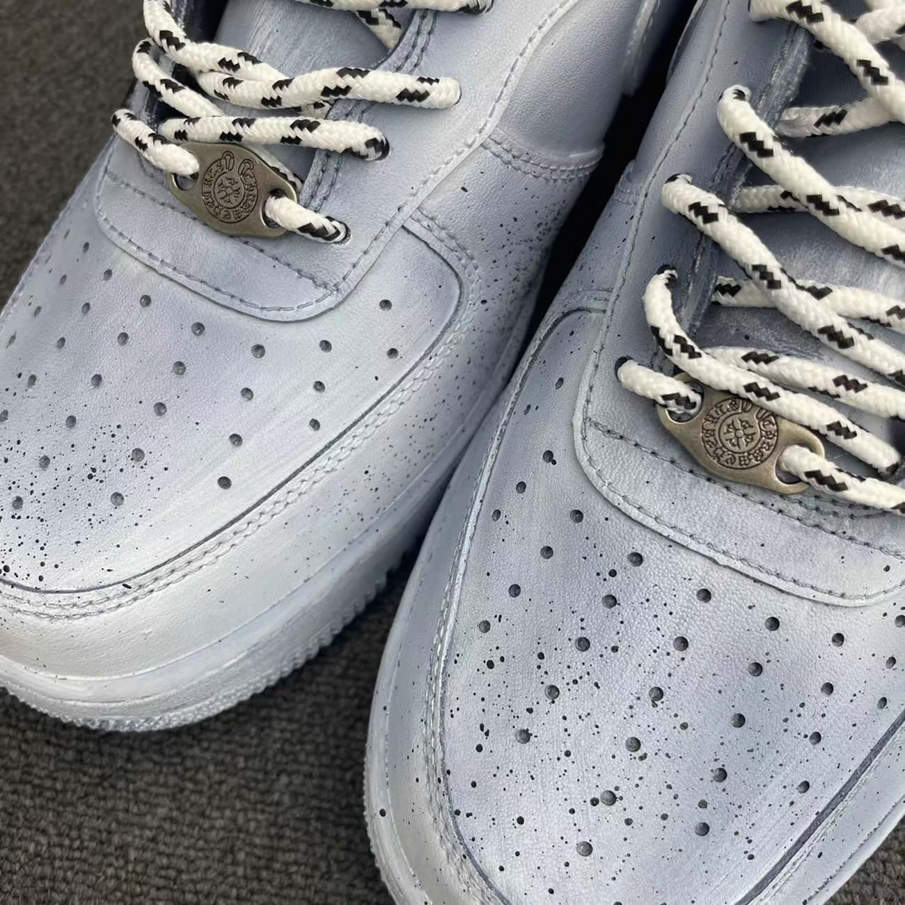 Custom Shoes Chrome X Nike Air Force 1 Dipped Reflective (2) - www.newkick.org