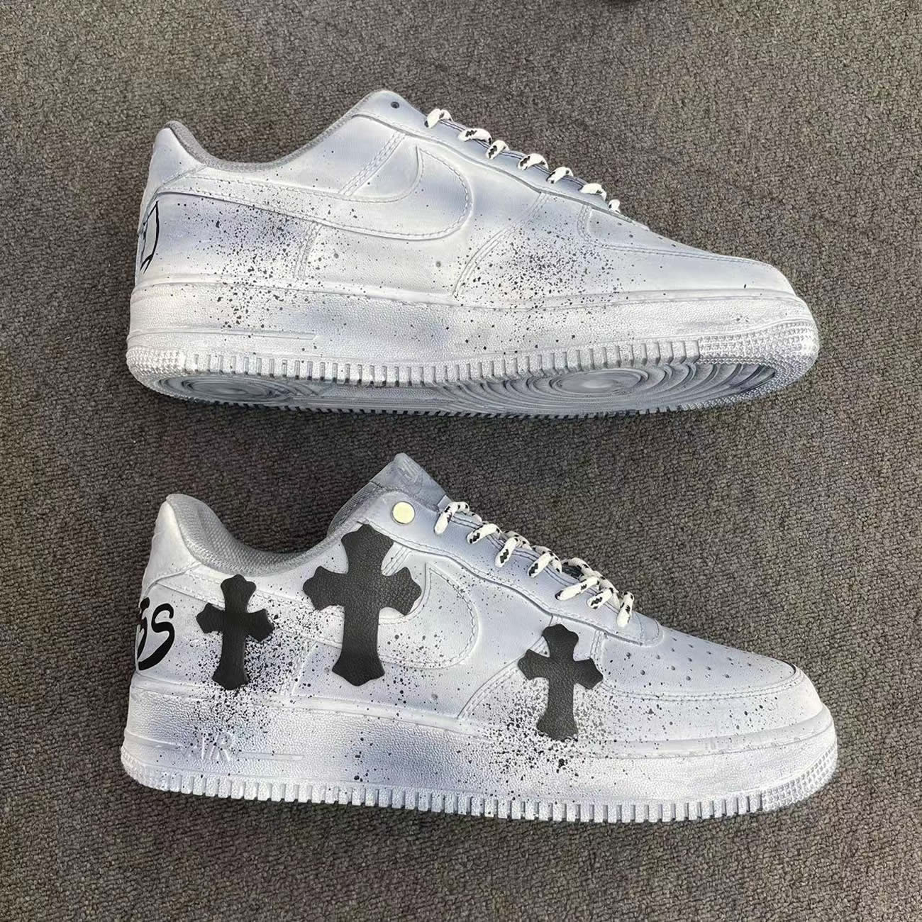 Custom Shoes Chrome X Nike Air Force 1 Dipped Reflective (3) - www.newkick.org