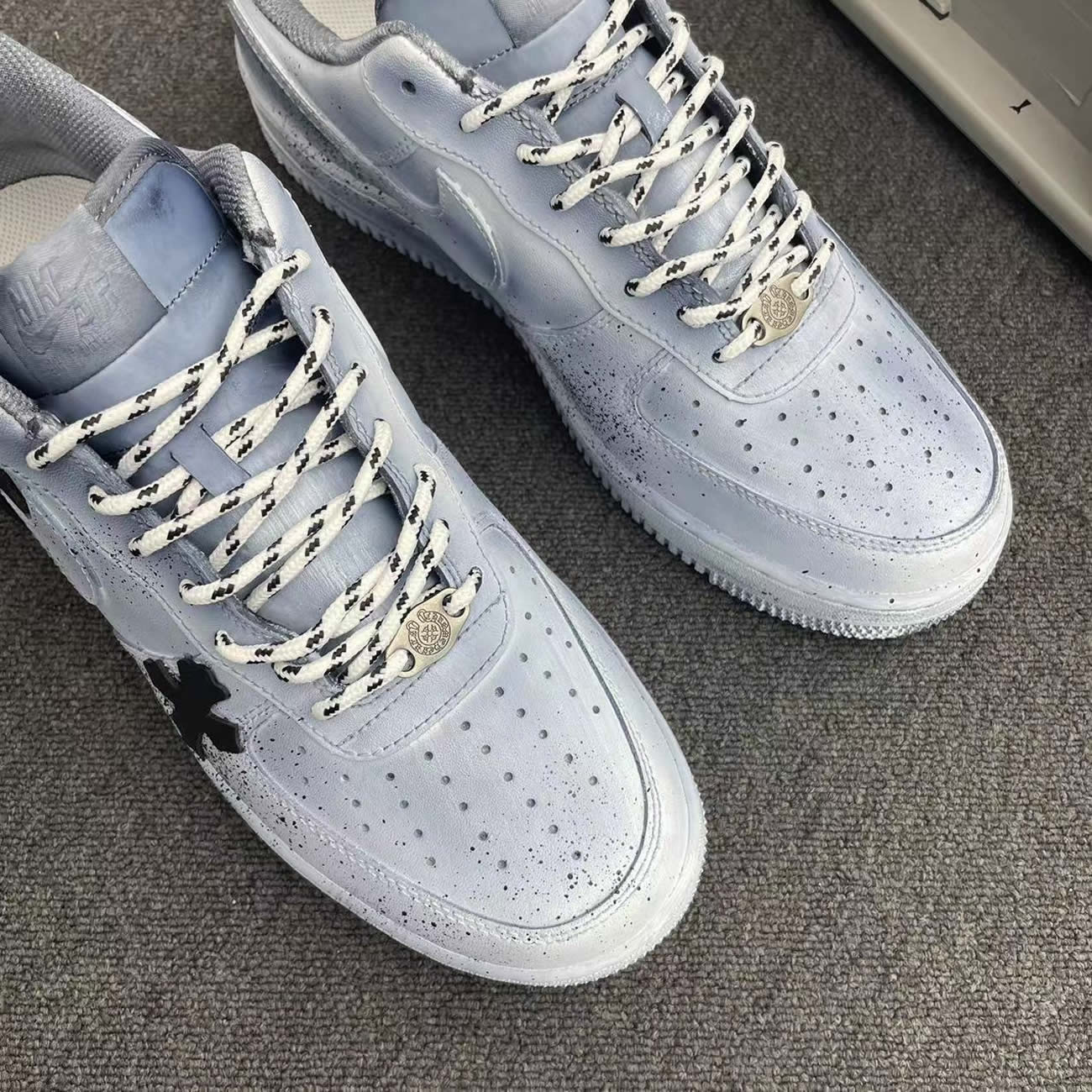 Custom Shoes Chrome X Nike Air Force 1 Dipped Reflective (8) - www.newkick.org