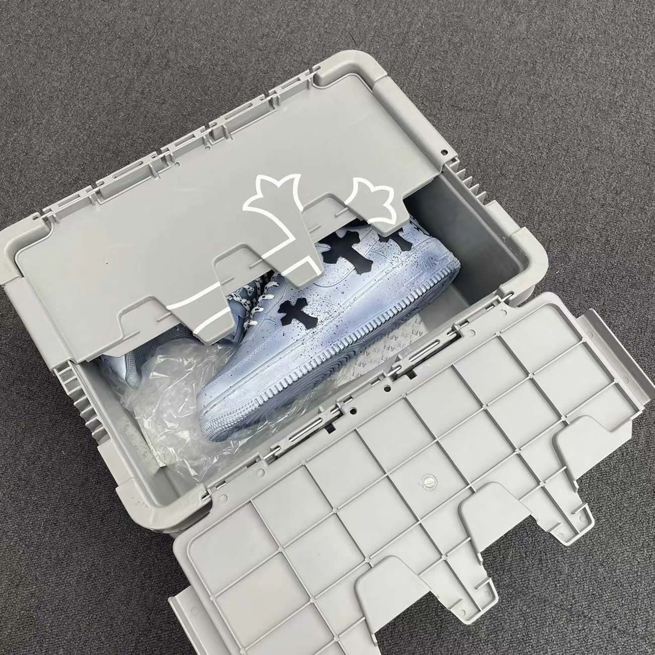Custom Shoes Chrome X Nike Air Force 1 Dipped Reflective (9) - www.newkick.org