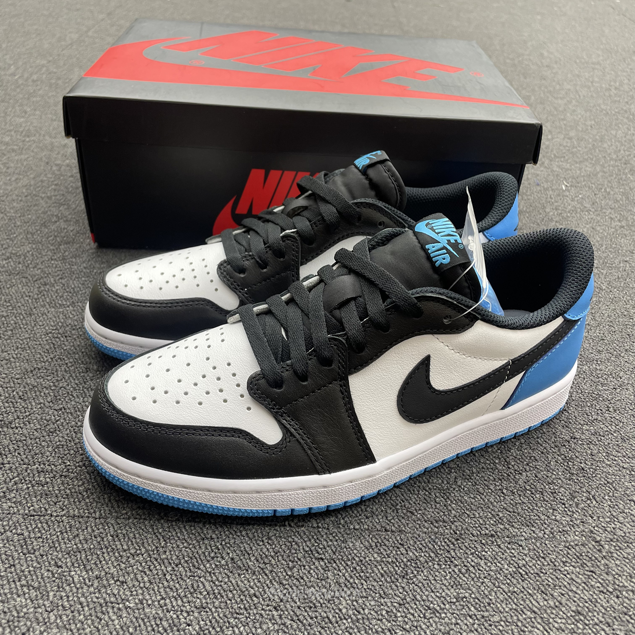 Air Jordan 1 Retro Low Og Black Dark Powder Blue Cz0790 104 (7) - www.newkick.org