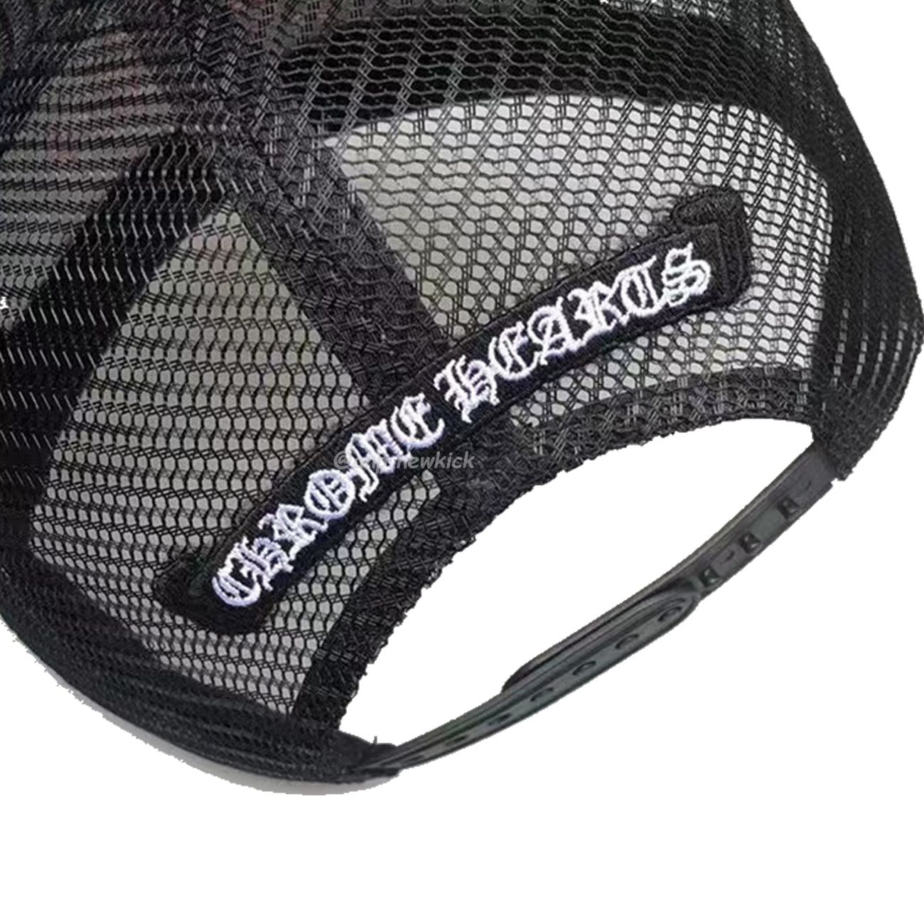 Chrome Hearts Tri Cross Black White Red Trucker Hat (9) - www.newkick.org