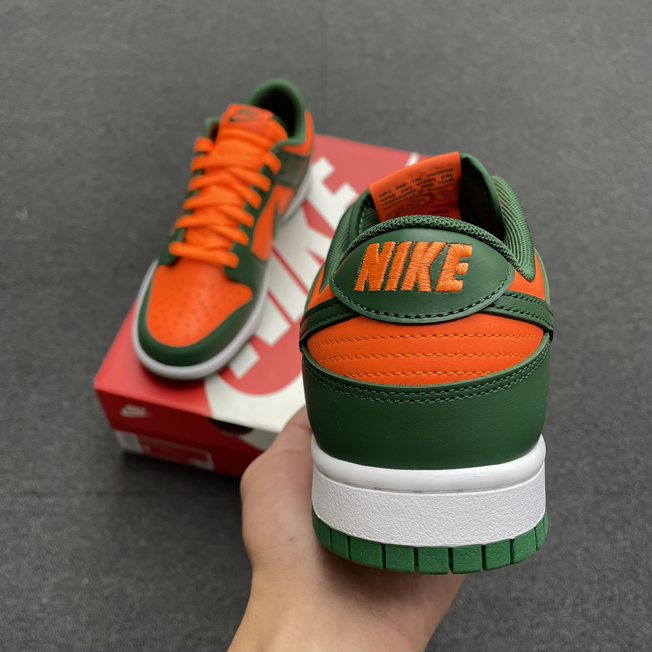 Nike Dunk Low Miami Hurricanes Dd1391 300 (6) - www.newkick.org