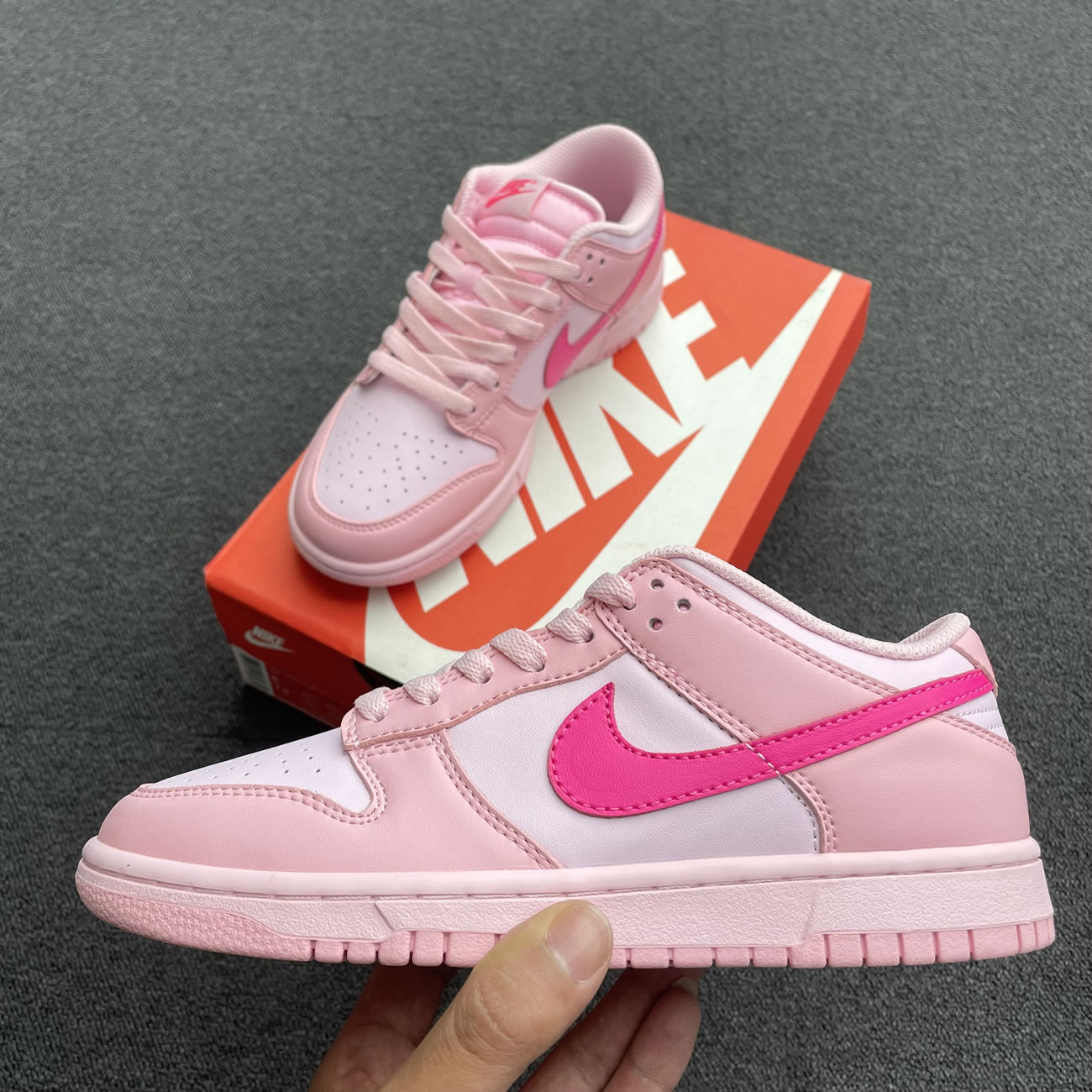 Nike Dunk Low Triple Pink Gs Dh9765 600 (3) - www.newkick.org