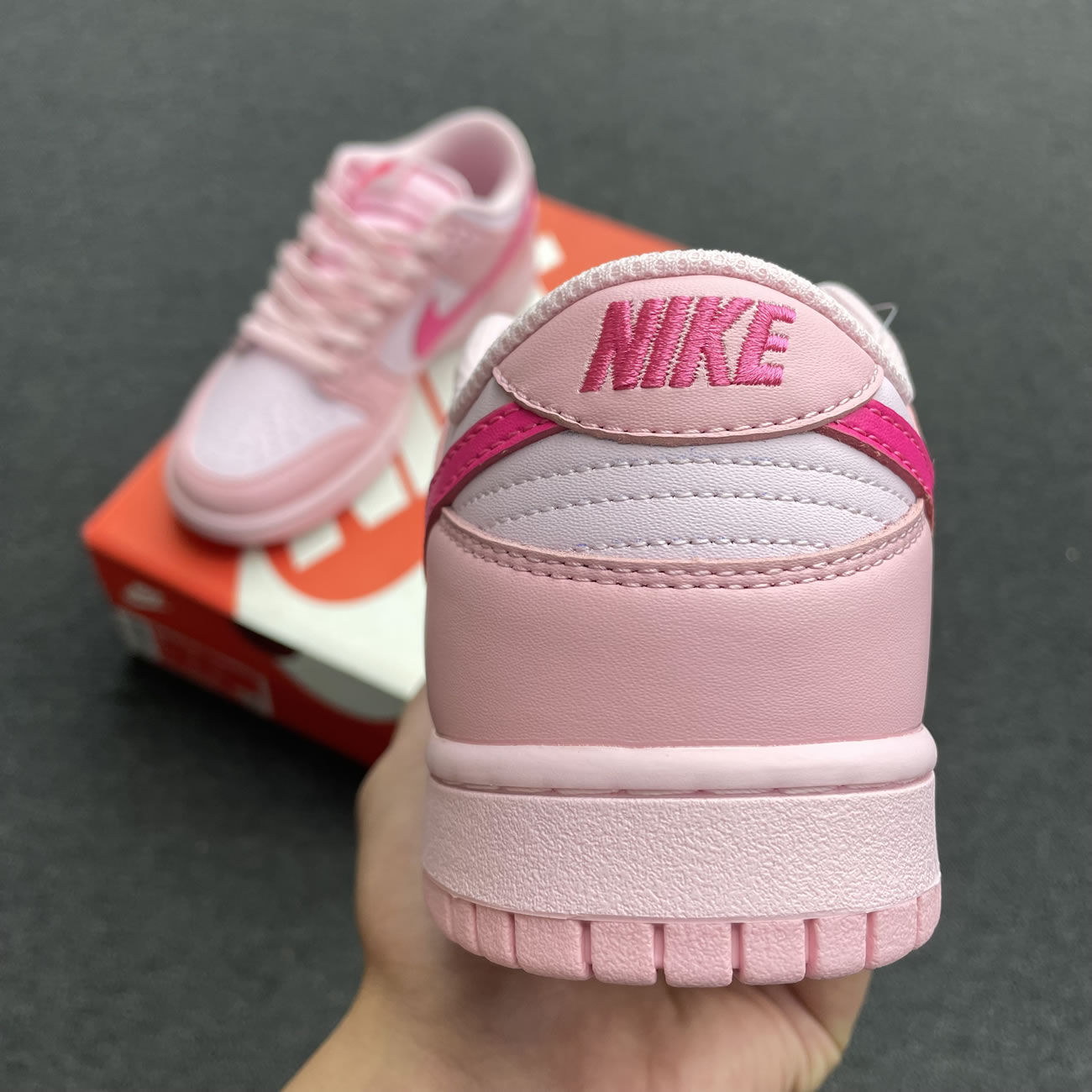 Nike Dunk Low Triple Pink Gs Dh9765 600 (6) - www.newkick.org