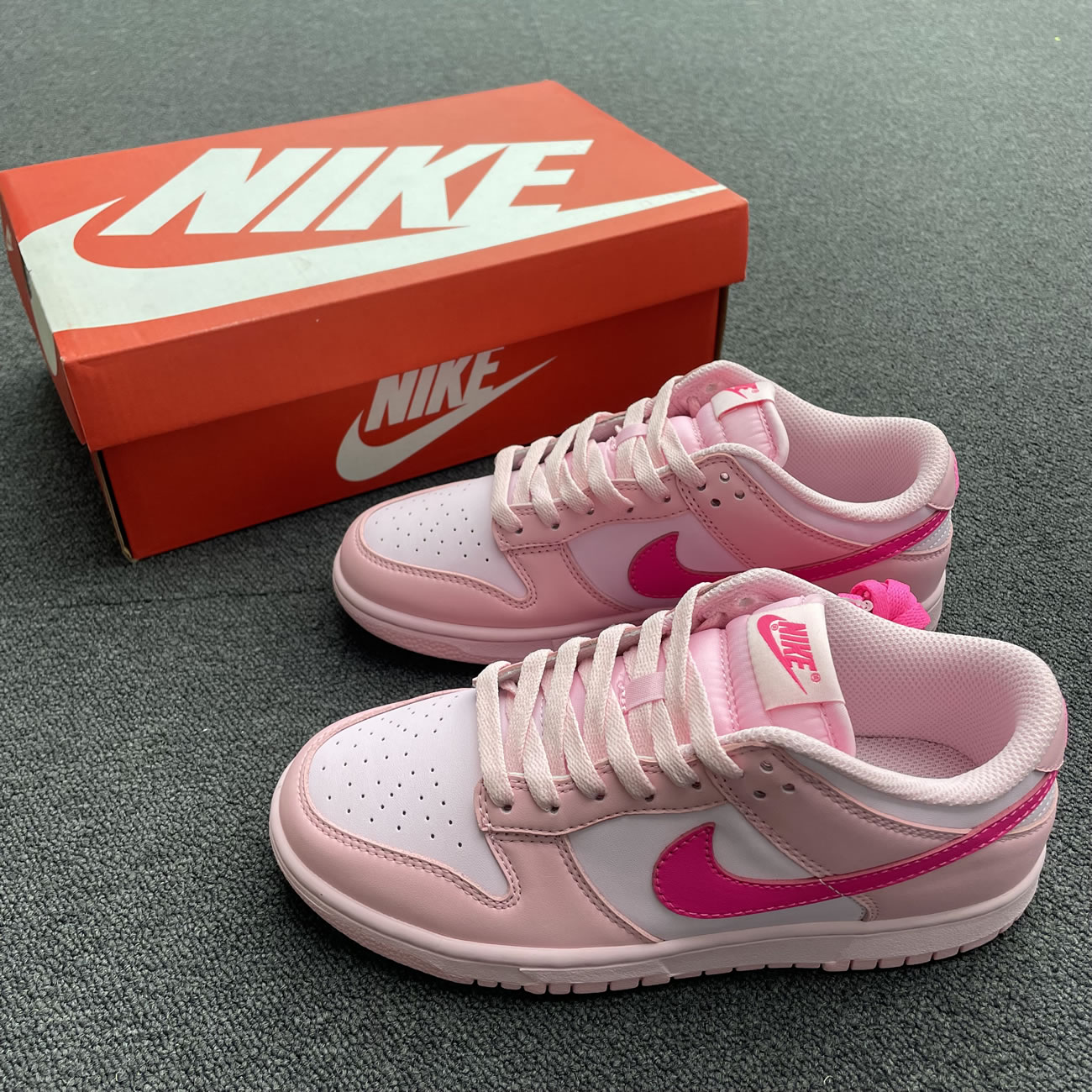 Nike Dunk Low Triple Pink Gs Dh9765 600 (7) - www.newkick.org