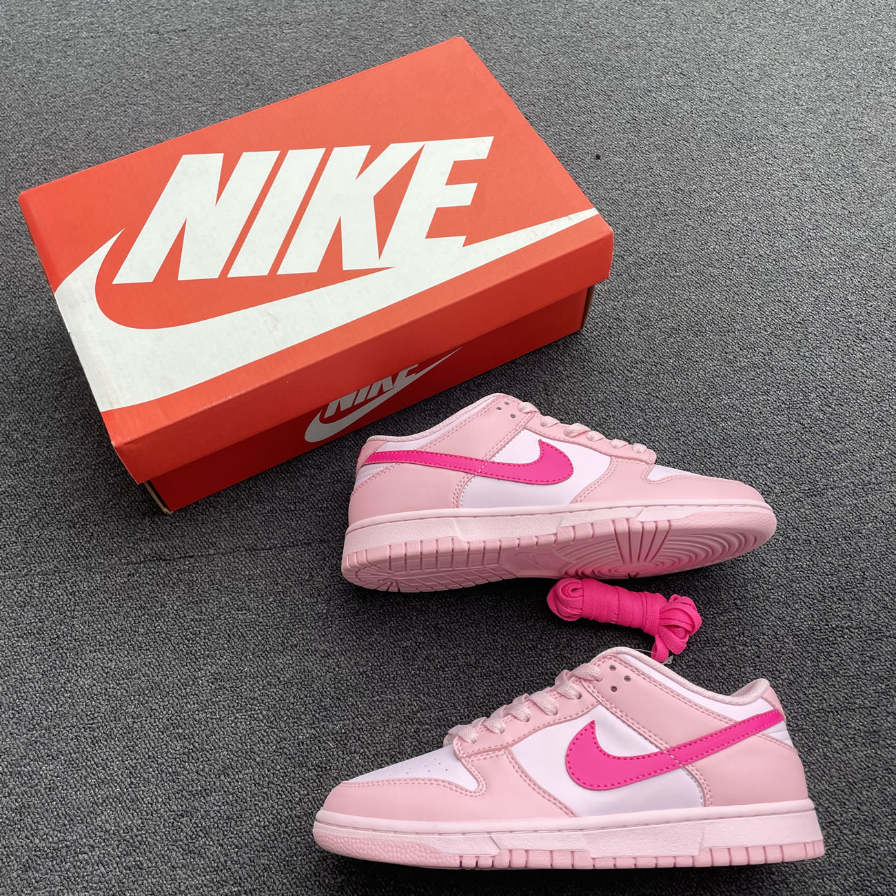 Nike Dunk Low Triple Pink Gs Dh9765 600 (8) - www.newkick.org
