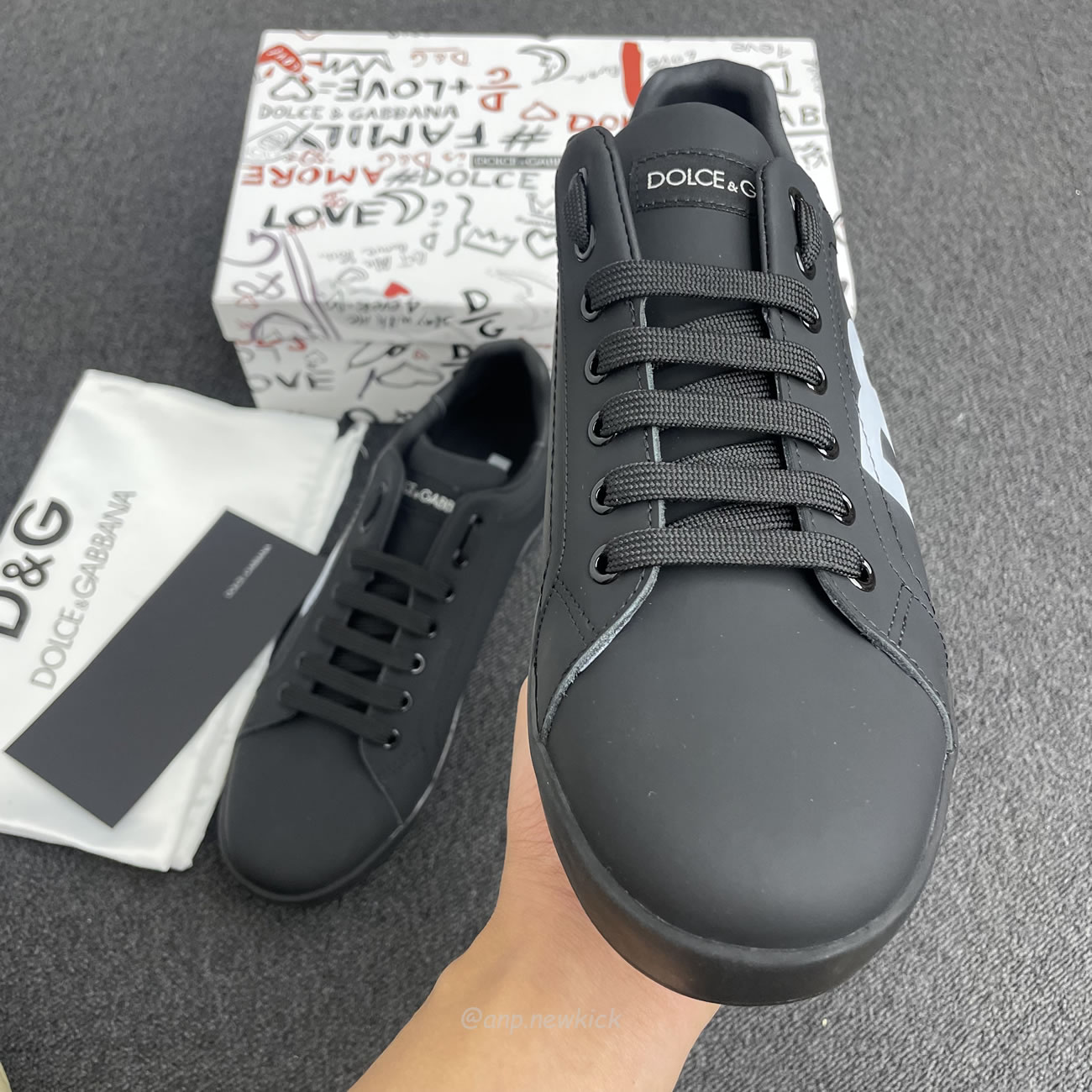 Dolce Gabbana Dg Logo Print Portofino Napa Calf Leather Sneakers (20) - www.newkick.org Dolce Gabbana Dg Logo Print Portofino Napa Calf Leather Sneakers (20) - www.newkick.org