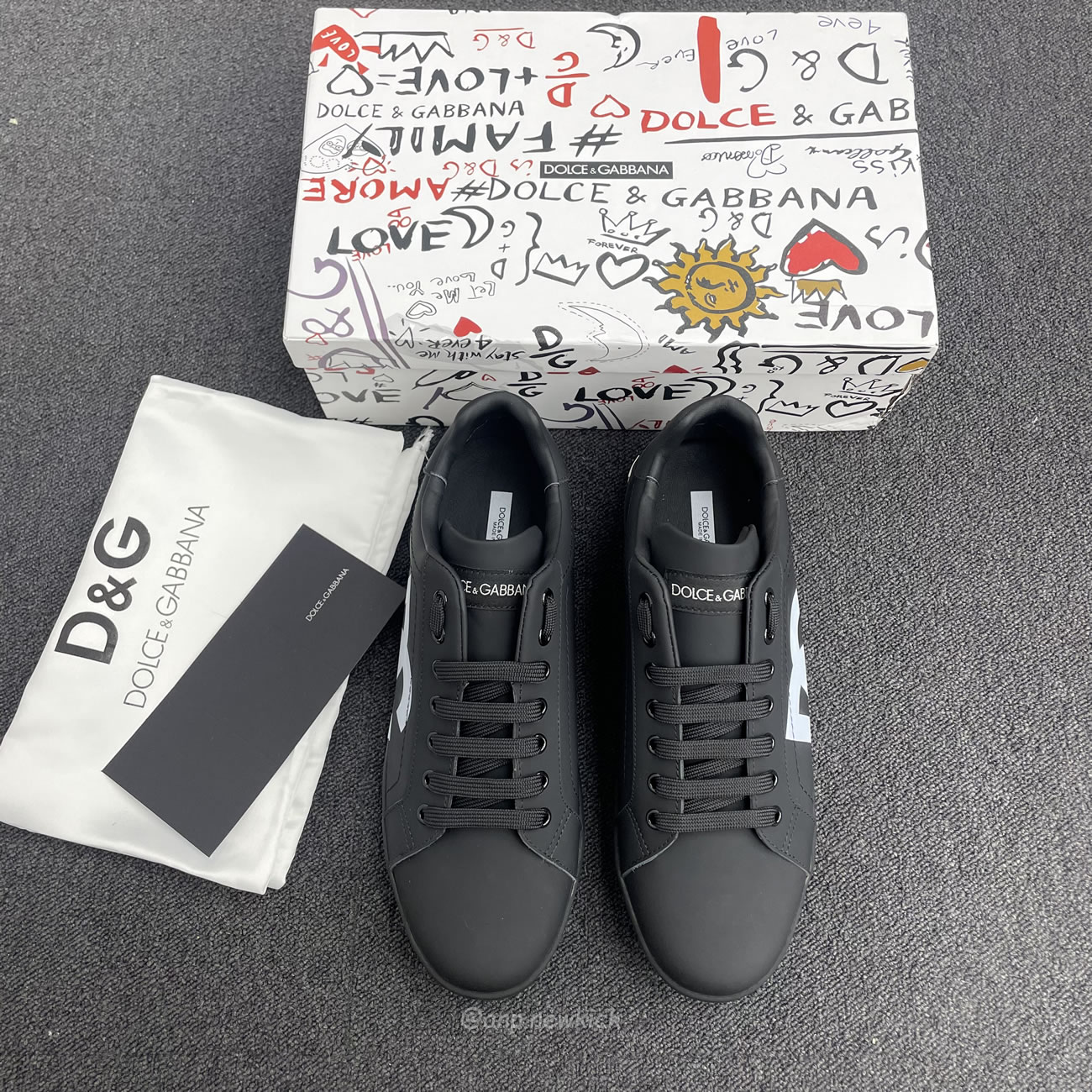 Dolce Gabbana Dg Logo Print Portofino Napa Calf Leather Sneakers (21) - www.newkick.org Dolce Gabbana Dg Logo Print Portofino Napa Calf Leather Sneakers (21) - www.newkick.org