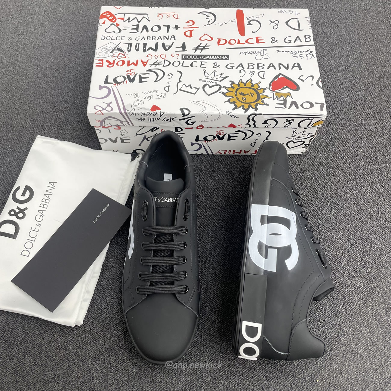 Dolce Gabbana Dg Logo Print Portofino Napa Calf Leather Sneakers (25) - www.newkick.org Dolce Gabbana Dg Logo Print Portofino Napa Calf Leather Sneakers (25) - www.newkick.org