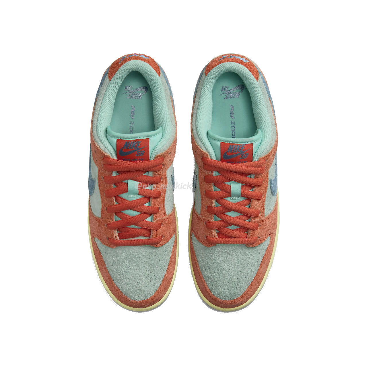 Nike Sb Dunk Low Orange Emerald Rise Dv5429 800 (4) - www.newkick.org