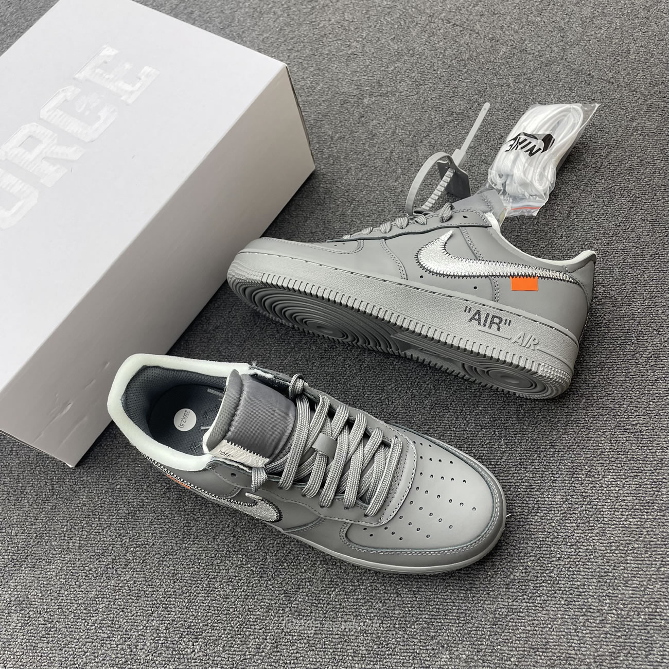 Nike Air Force 1 Low Off White Ghost Grey Dx1419 500 (8) - www.newkick.org